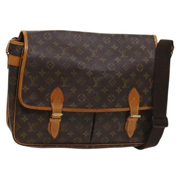 LOUIS VUITTON Monogram Gibeciere GM Shoulder Bag M42246 LV Auth 130118 - Picture 1 of 16